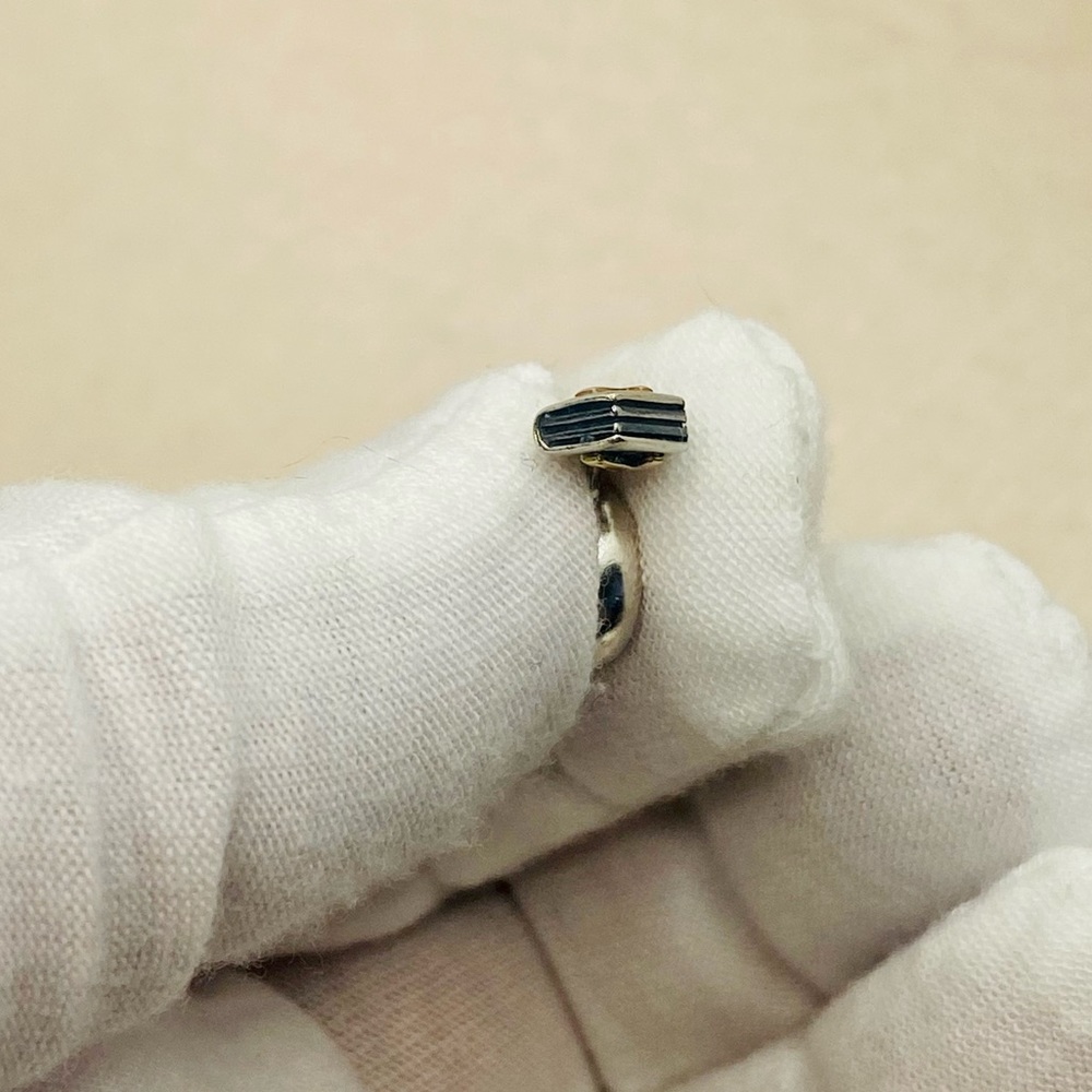 EUC Pandora 790409 Sterling Silver Bible Dangle Bead w/ 14k Yellow Gold Cross - Picture 5 of 9